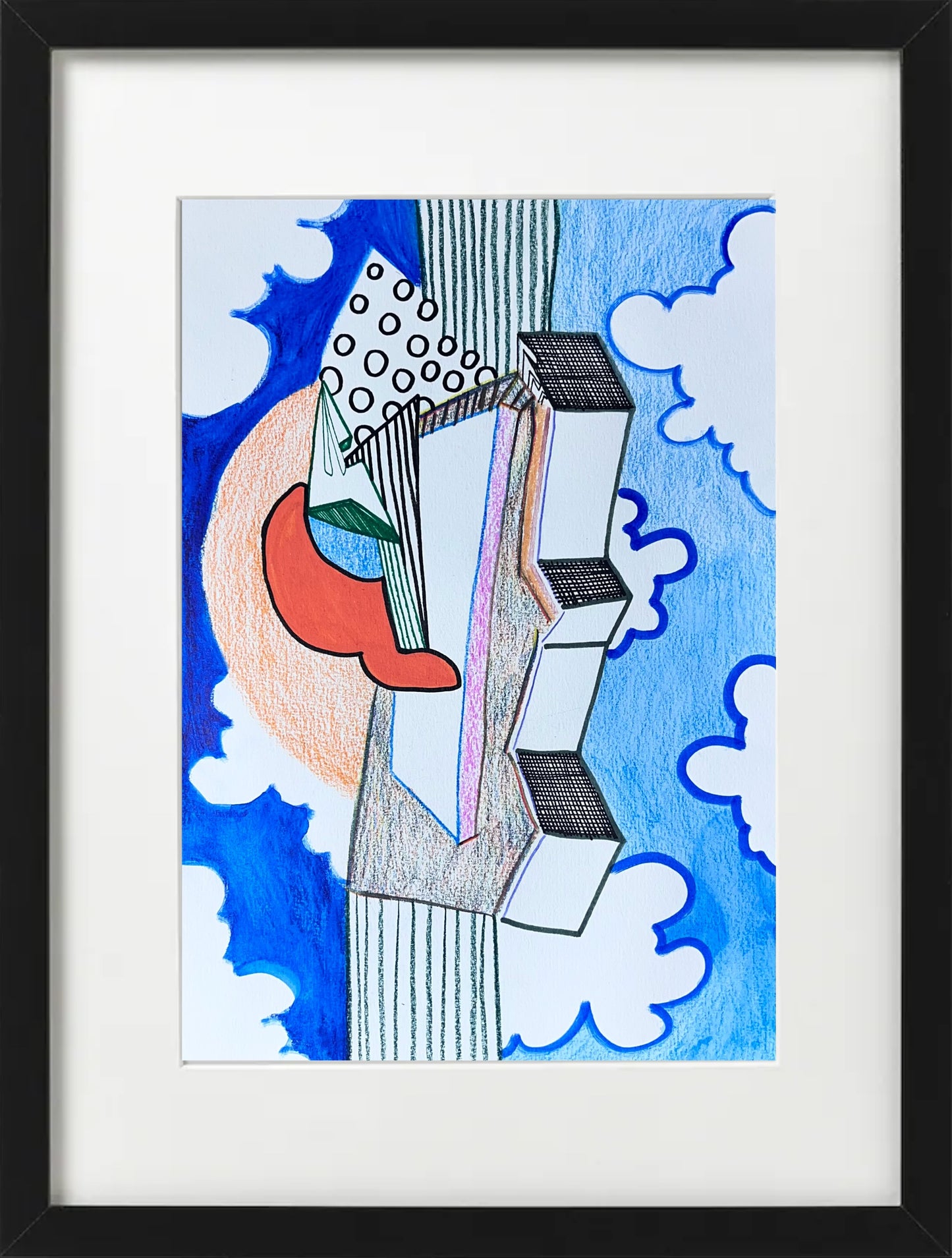 Wieża w chmurach (32x42)