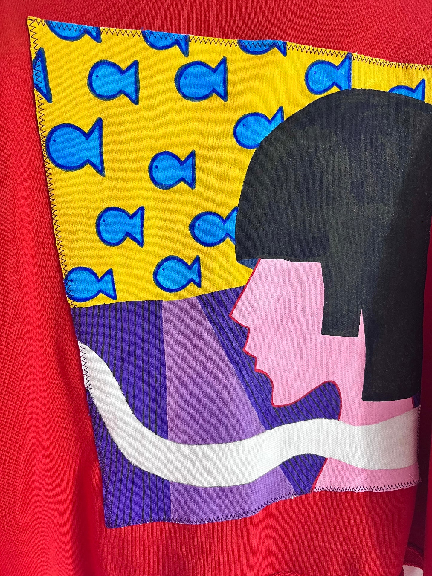 Bluza z naszywką "Akwarium z rybkami"