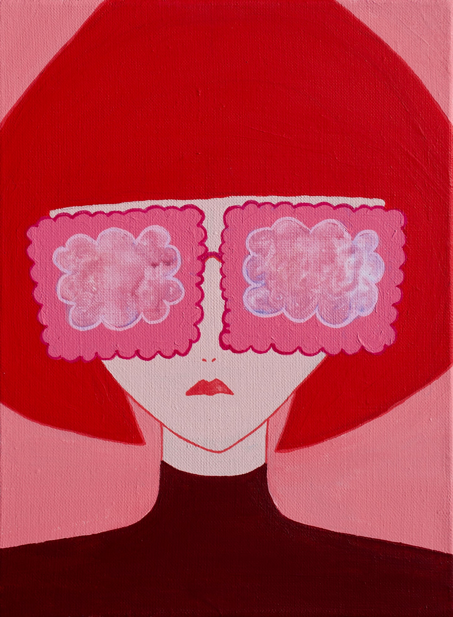 Looking at the World Through Rose-Colored Glasses (30x40)