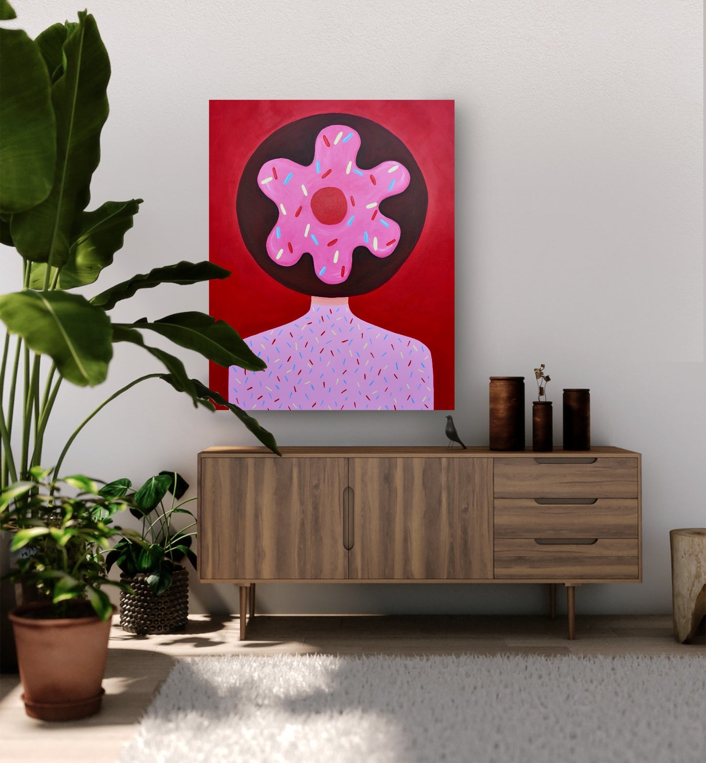 Myślę tylko o... czekoladowym donucie (80x100)