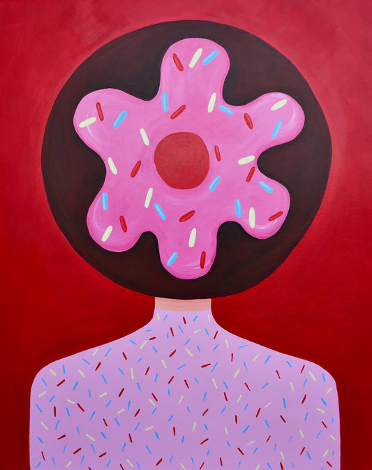 Myślę tylko o... czekoladowym donucie (80x100)